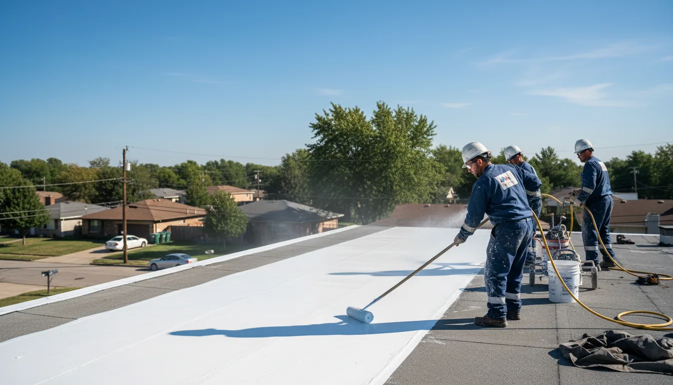 Commercial roof coating in Helvetia, WV near me